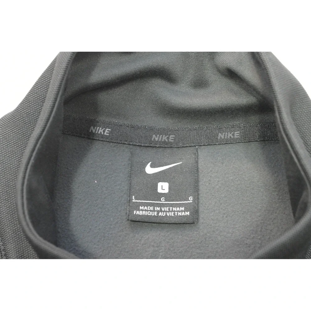 Nike Pullover Golf Jacket Mens Large Gray 1/4 Zip Long Sleeve Athletic Excellent